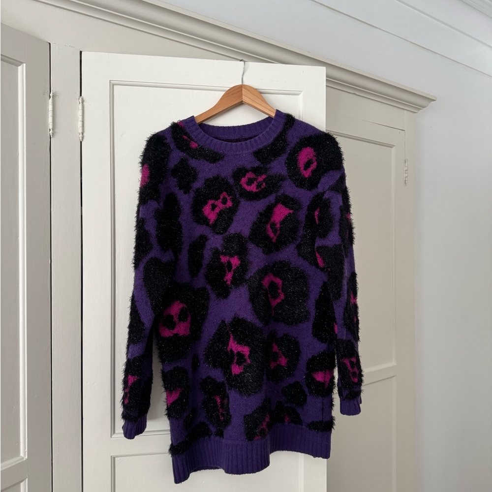 Marc Jacobs Leopard Print Sweater - Purple/Pink